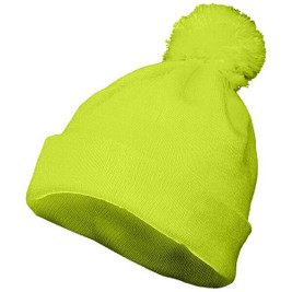 Augusta Sportswear 6816 - Cozy Knit Pom Pom Beanie with Foldover Cuff