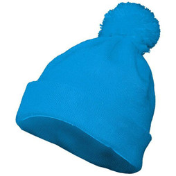 Augusta Sportswear 6816 - Cozy Knit Pom Pom Beanie with Foldover Cuff