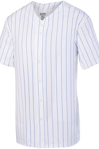 Augusta Sportswear 1685 - Remera de béisbol rayada con botones