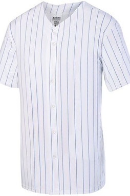 Augusta Sportswear 1686 - Youth Pinstripe Full Button Baseball Jersey