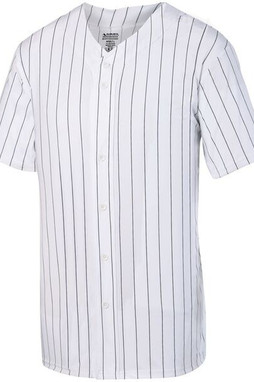 Augusta Sportswear 1686 - Youth Pinstripe Full Button Baseball Jersey