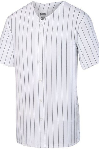 Augusta Sportswear 1686 - Youth Pinstripe Full Button Baseball Jersey