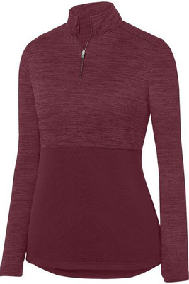 Augusta Sportswear 2909 - Pullover Tonal Heather Sombreado 1/4 de cierre para mujeres