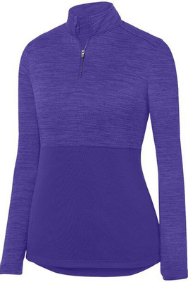 Augusta Sportswear 2909 - Pullover Tonal Heather Sombreado 1/4 de cierre para mujeres