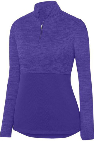 Augusta Sportswear 2909 - Pullover Tonal Heather Sombreado 1/4 de cierre para mujeres