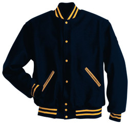 Holloway 224182 - Chaqueta Clásica de Lana y Cuero de Alta Calidad
