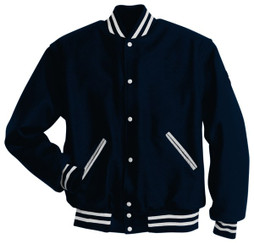 Holloway 224182 - Classic Wool and Leather Varsity Jacket