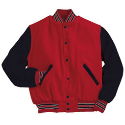 Holloway 224183 - Premium Wool and Leather Varsity Jacket