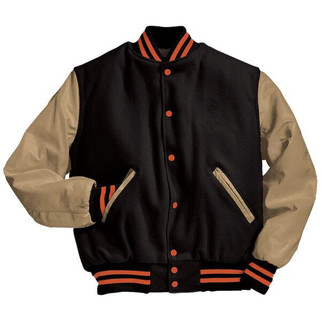 Holloway 224183 - Premium Wool and Leather Varsity Jacket