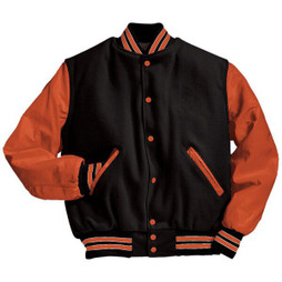 Holloway 224183 - Premium Wool and Leather Varsity Jacket