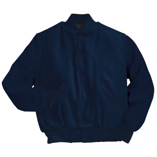 Holloway 224683 - Classic Varsity Wool Jacket with Leather Sleeves