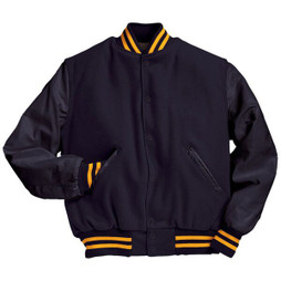 Holloway 224683 - Classic Varsity Wool Jacket with Leather Sleeves