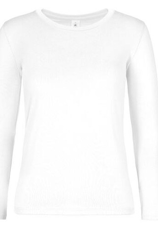 B&C BC08T - Tricou premium cu mânecă lungă din bumbac pentru femei