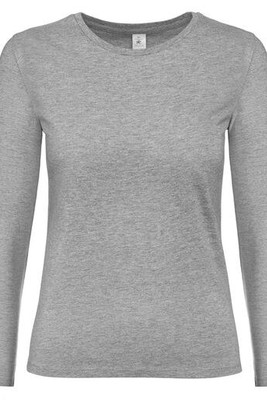 B&C BC08T - Dames Lange Mouwen T-shirt 185g