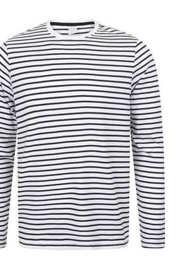 SF Men SF204 - Unisex Long Sleeved Striped T