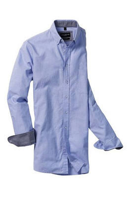 Russell Collection RU920M - MEN'S LONG SLEEVE TAILORED WASHED OXFORD SHIRT