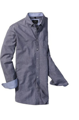 RUSSELL COLLECTION RU920M - MENS LONG SLEEVE TAILORED WASHED OXFORD SHIRT