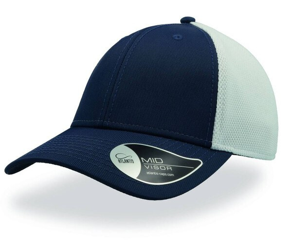 Atlantis AT147 - Versatile Mid-Visor 6-Panel Cap with Velcro Closure