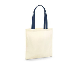 Westford mill W801C - Canvas-Tasche aus Bio-Baumwolle mit kontrastierenden Griffen