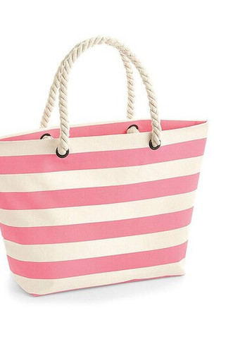 Westford mill WM680 - Coastal Canvas Beach Tote with Rope Handles