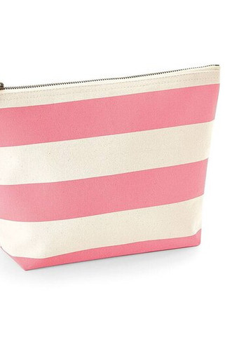 Westford mill WM684 - Westford Mill Cotton Canvas Striped Satchel Bag