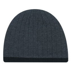 AJM 1U113M - Acrylic / Polyester Micro Fleece Board Toque, Cable rib knit