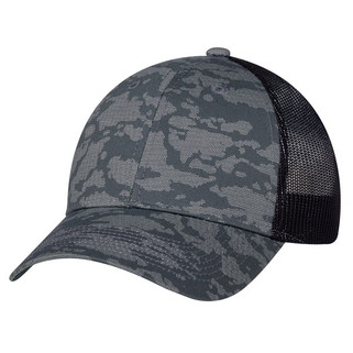 AJM 3H647M - Cotton Drill / Soft Polyester Mesh, 6 Panel Constructed Full-Fit (Urban Camo, Mesh Back)