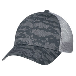 AJM 3H647M - Tissu de coton / Maille de polyester souple, coupe intégrale à 6 panneaux (Urban Camo, dos en maille)
