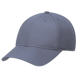 AJM 5A990 - Polycotton / Polyester Honeycomb Mesh Constructed Contour (Mesh Back, Adjust-A-Fit)