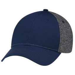 AJM 5K867M - Polycotton / Polyester Marl 6 Panel Constructed Full-Fit