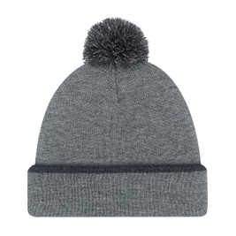 AJM 9B063M - Acrylic Cuff Toque (Pom Pom 8cm)