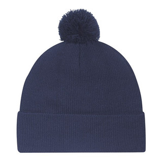 AJM 9E060M - Acrylic Cuff Toque (Pom Pom 6cm)