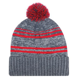 AJM 9G087M - Acrylic / Polyester Micro Fleece, Toque à poignet (Pom Pom 8cm)