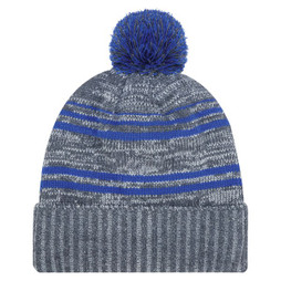 AJM 9G087M - Acrylic / Polyester Micro Fleece, Cuff Toque (Pom Pom 8cm)