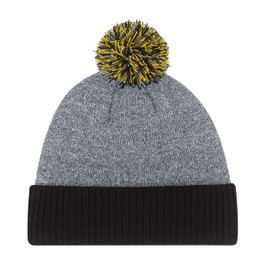 AJM 9P184M - Acrylic Cuff Toque (Pom Pom 8cm)