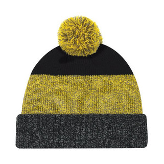 AJM 9T066M - Acrylic Cuff Toque (Pom Pom 8cm)