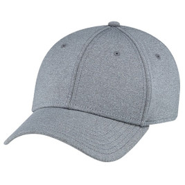AJM AC0008 - Polyester Heather &amp; Spandex 6 Panel Constructed Contour (A-Class)