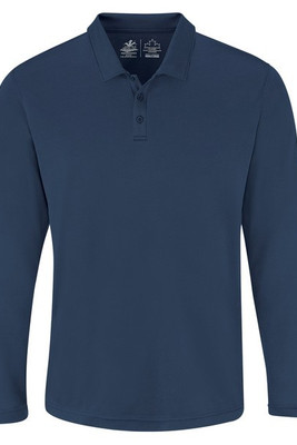 AJM PM1901 - Polos à manches longues de performance pour hommes