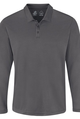 AJM PM1901 - Polos à manches longues de performance pour hommes