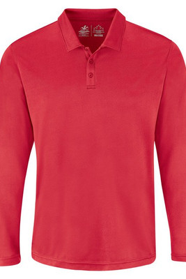 AJM PM1901 - Men's Performance Long Sleeve Polos