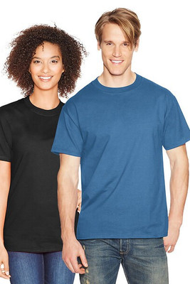 Hanes 5180 - Camiseta Resistente de Algodón Hanes