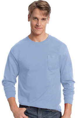 Hanes 5596 - Tagless® Long Sleeve T-Shirt with a Pocket