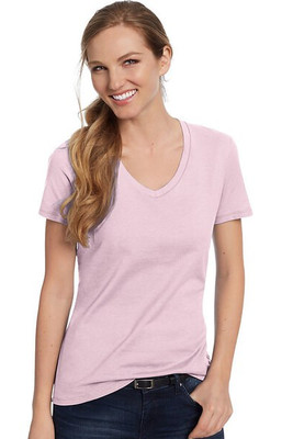 Hanes S04V - Hanes® Ladies' Nano-T® Cotton V-Neck T-Shirt