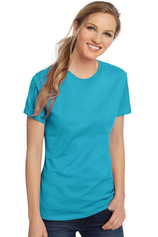 Hanes SL04 - Camiseta Femenina Hanes® Nano-T de Algodón Suave