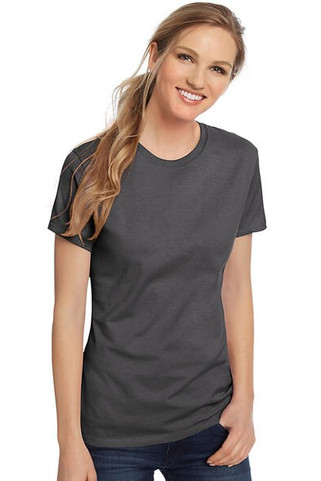 Hanes SL04 - Camiseta Femenina Hanes® Nano-T de Algodón Suave