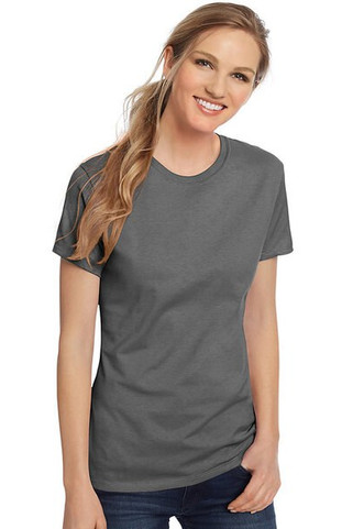 Hanes SL04 - Camiseta Femenina Hanes® Nano-T de Algodón Suave