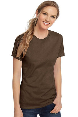 Hanes SL04 - Camiseta Femenina Hanes® Nano-T de Algodón Suave