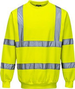 Portwest B303 - High Visibility Reflective Safety Sweatshirt
