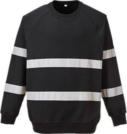 Portwest B307 - Reflective Comfort Polycotton Crew Neck Sweater