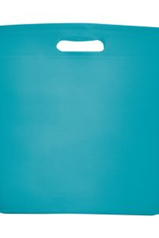 OCEAN Hitzeversiegelte Tasche mit Bodenfalte aus Non-Woven Vliesstoff mit gestanztem Griff - EgotierPro BO7501